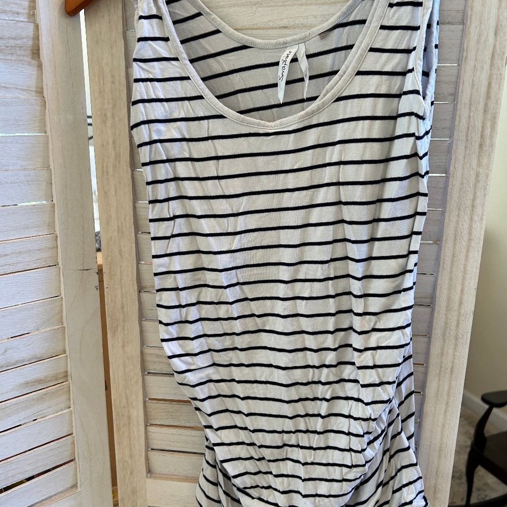 Seraphine maternity striped tank top